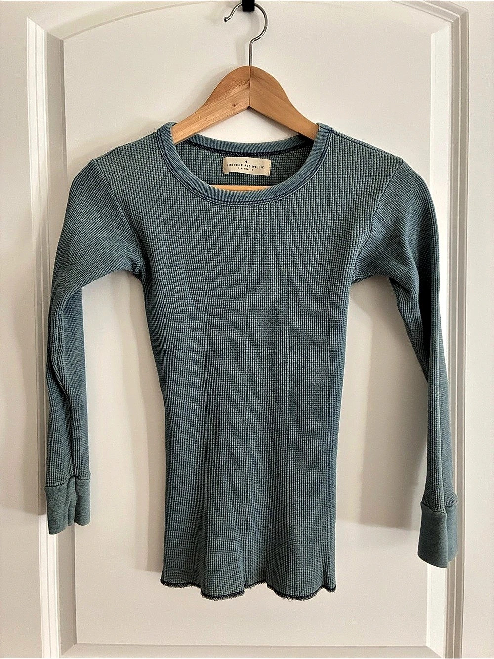 Imogene + Willie long sleeve waffle thermal Blue XS